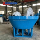 Gold Ore Stone Powder Grinding Wet Pan Mill AC Motor for Small Scale Mining Construction Low Energy Consumption Customizable