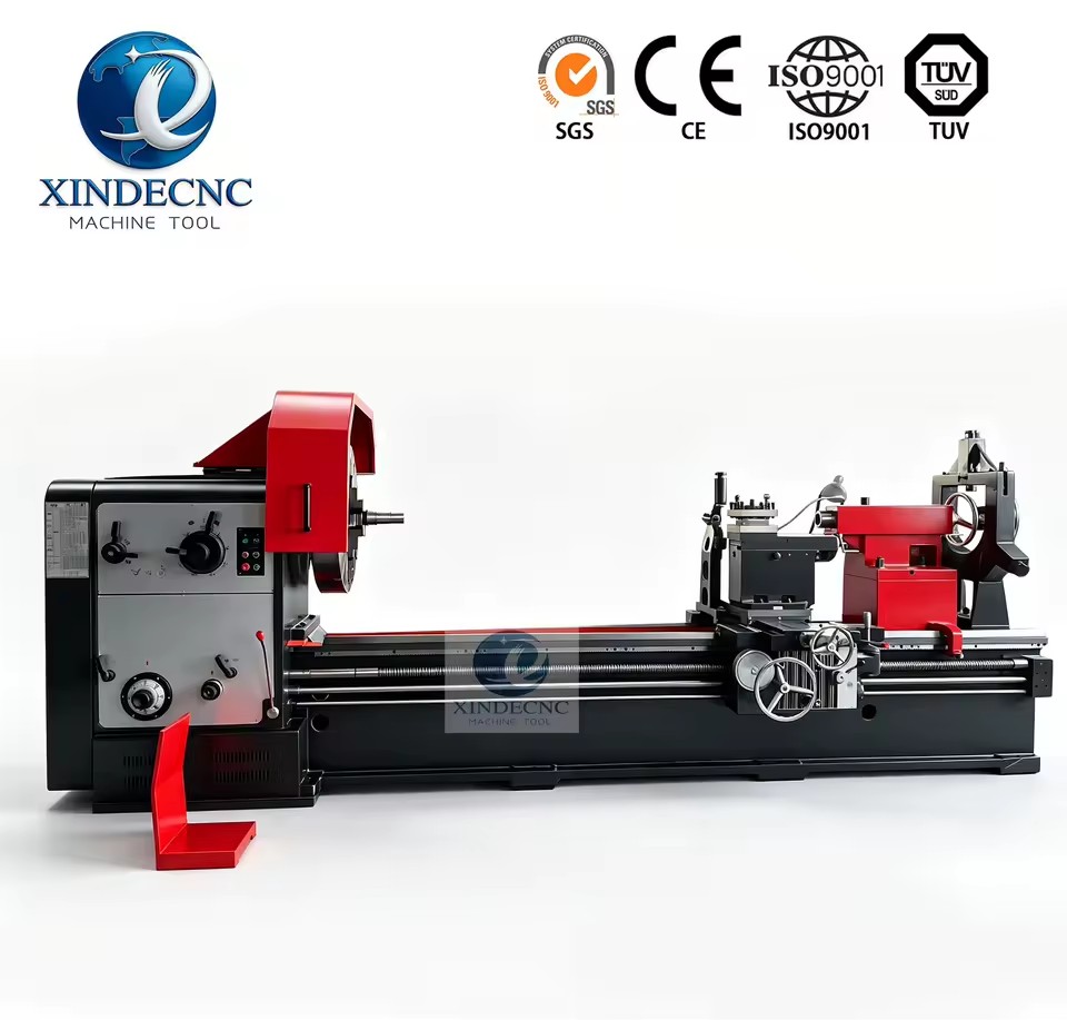 CW61110 Heavy-Duty Horizontal Plain Lathe -1100mm Swing, 105mm Spindle Bore, Ideal for Large Flanges & Shafts