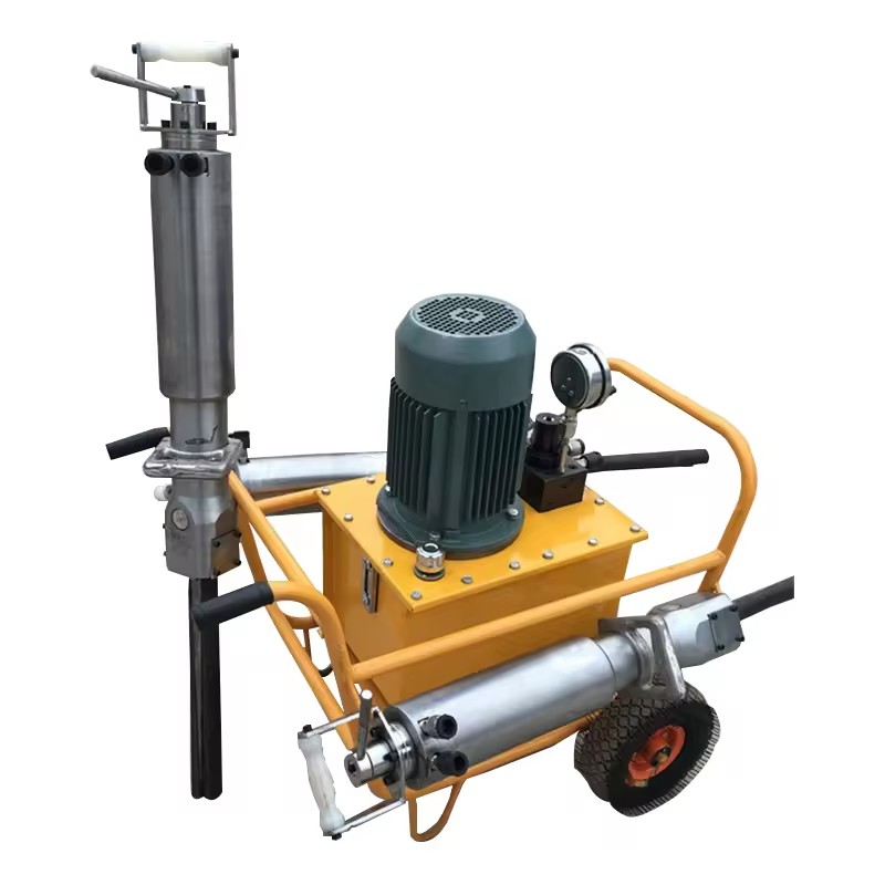 Electric Powered Hydraulic Rock Splitter with Engine for High Productivity and Low Cost Silent Operation in Construction