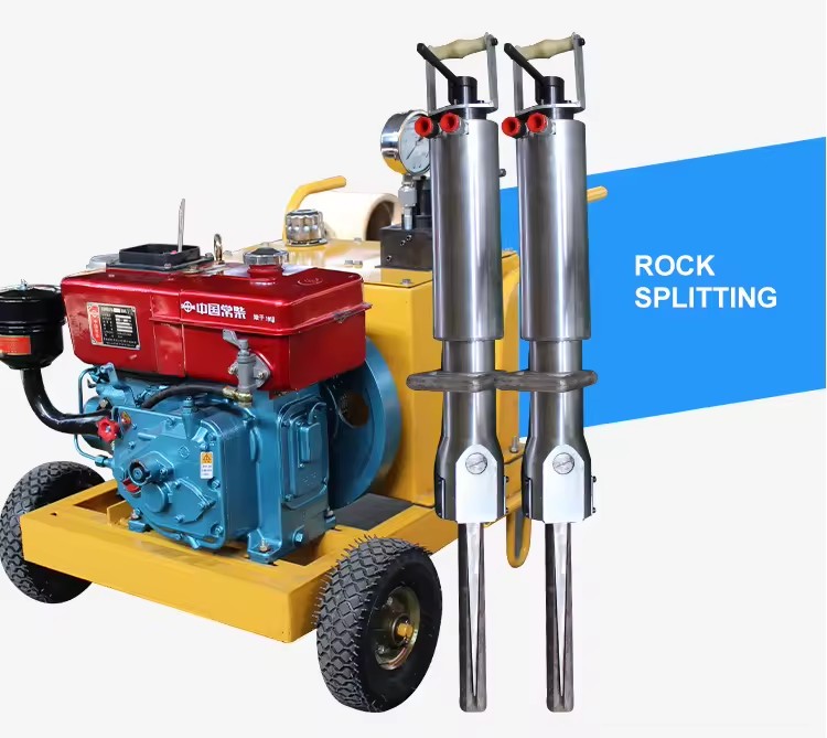 Portable Hydraulic Rock Splitter 120kg for Quarry & Construction Use on Sale