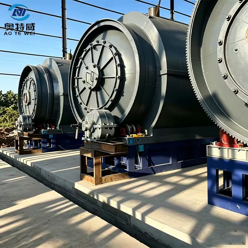 Sustainable Convert Fragmented Tires Petroleum Mud Urban Solid Waste Into Pyrolysis Oil Intermittent Pyrolysis Reactor