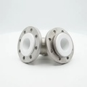 Precision Engineered PTFE Lined 90 Degree Elbow Fitting Stainless Steel Grade-A Material Acid Resistant Painting Flange