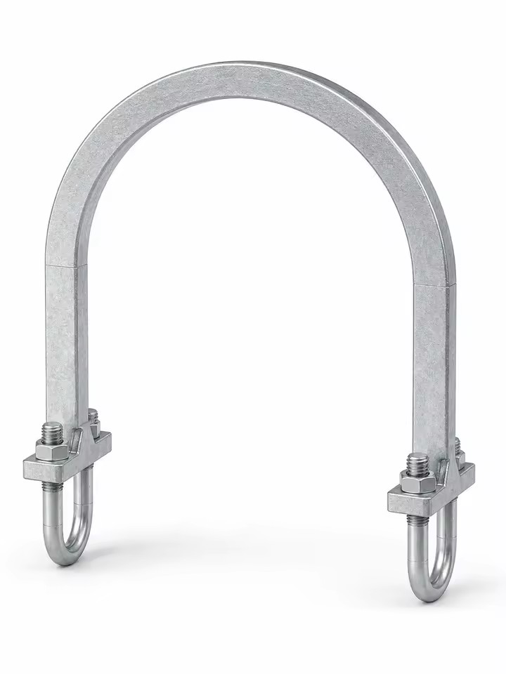 For Certified Ductile Iron QT450 Galvanized Silver Seismic Single Pipe Clamp Bracket Pipe Hanger 1-1/2"-8"