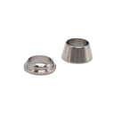 VALLOK 316SS 304SS Stainless Steel Double Ferrule Sets Polished Compression Fitting Low Pressure Forged 1 Year Warranty