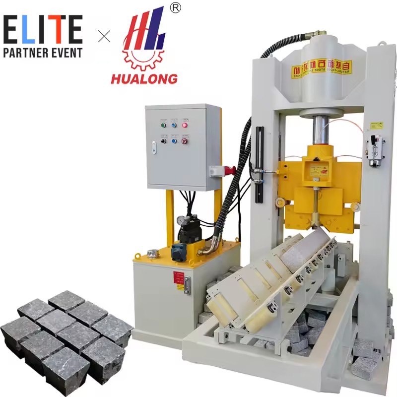 Stone Machinery Paver Natural Cube Block Stone Splitting Cutting Machine with Hydraulic Pressure Stone Press HLSY-C24