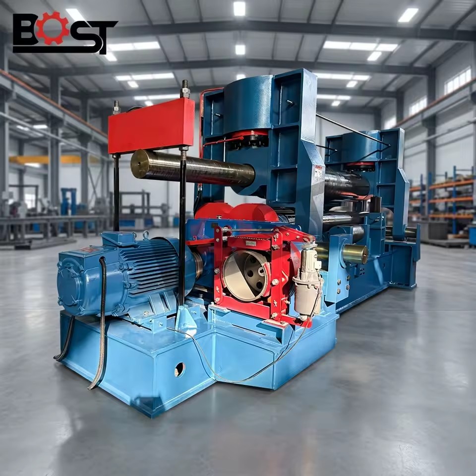 3 Rollers Metal Round Plate Bending Machine 3 Roll PLC Controlled Plate Rolling Machine for 20mm Steel Construction Use