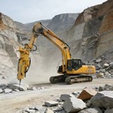 All-in-One Rock Drilling Splitting Machine Hydraulic Excavator Mounted for Stone Demolition