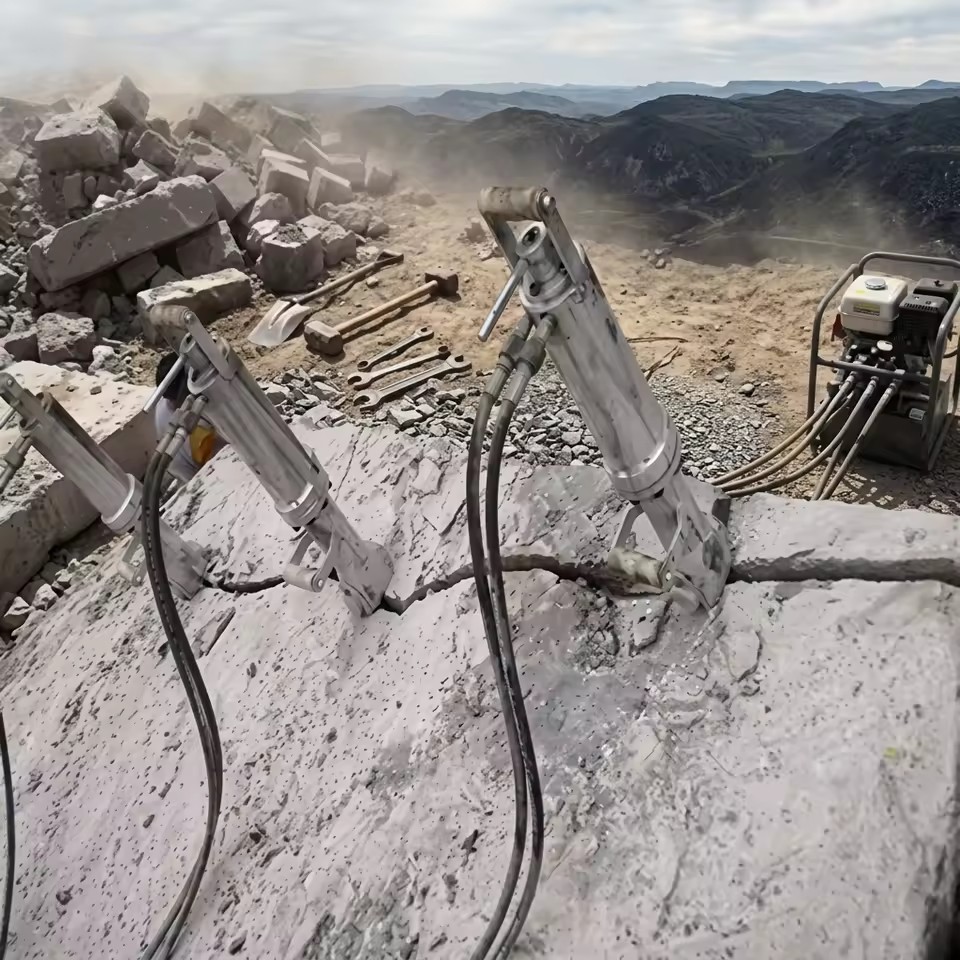 Made Handheld Hydraulic Rock Splitter with Engine Motor & Pump for Mining Demolition and Underground Rock Breaking