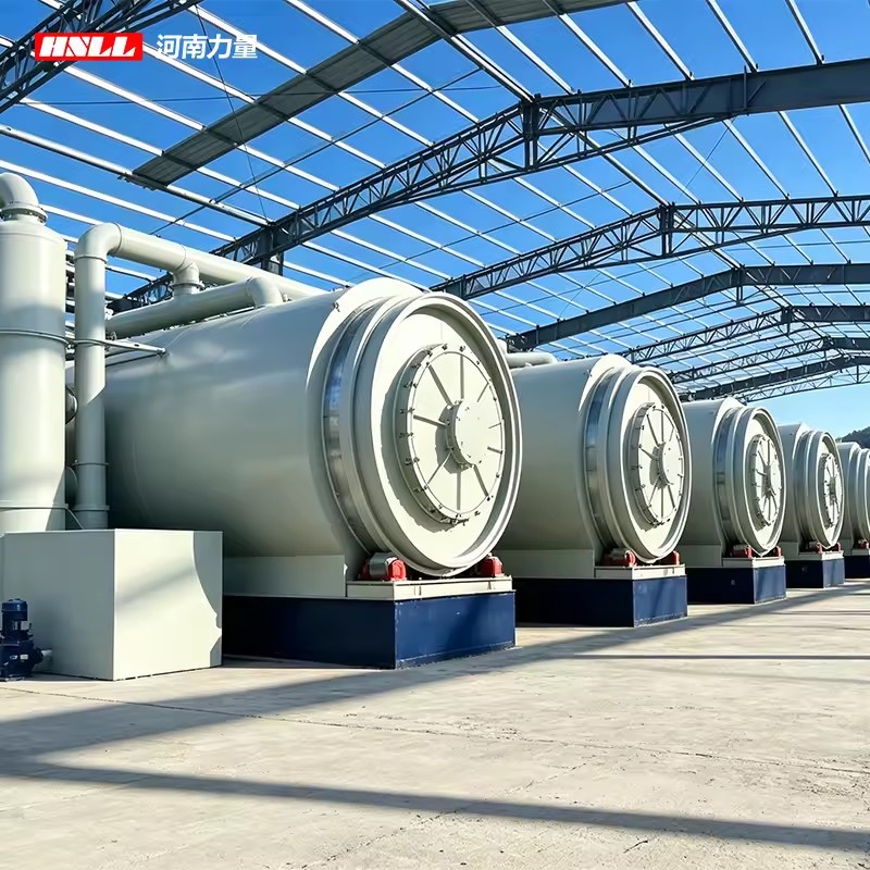 Precision Discarded Tires Petroleum Mud Post Consumer Plastics Into Fuel Oil Intermittent Rubber Recycling Machinery
