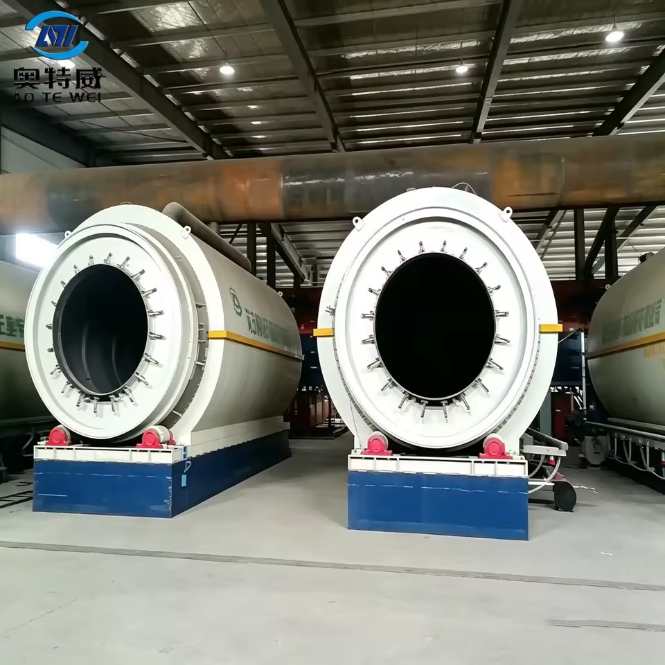 Optimized 30TPD Petroleum Residue to Recycle Scrap Tires Into Industrial Fuel Oil Batch Pyrolysis Machine