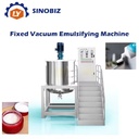 1000L Automatic Fixed Vacuum Homogenizer Emulsifier Machine SUS304/316L Heating High-Power Motor CE Chemical