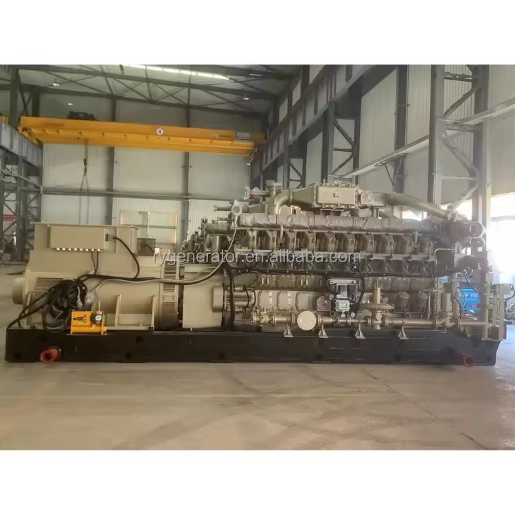 NATURAL GAS ELECTRICITY POWER PLANT GENERATOR 500KW 1000KW 2000kw 4000kw Natural Gas Genset