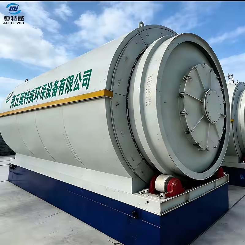 Advanced System Plastic Scrap Petroleum Sludge Tires Convert Into Fuel Oil Waste Plastic Pyrolysis Machine