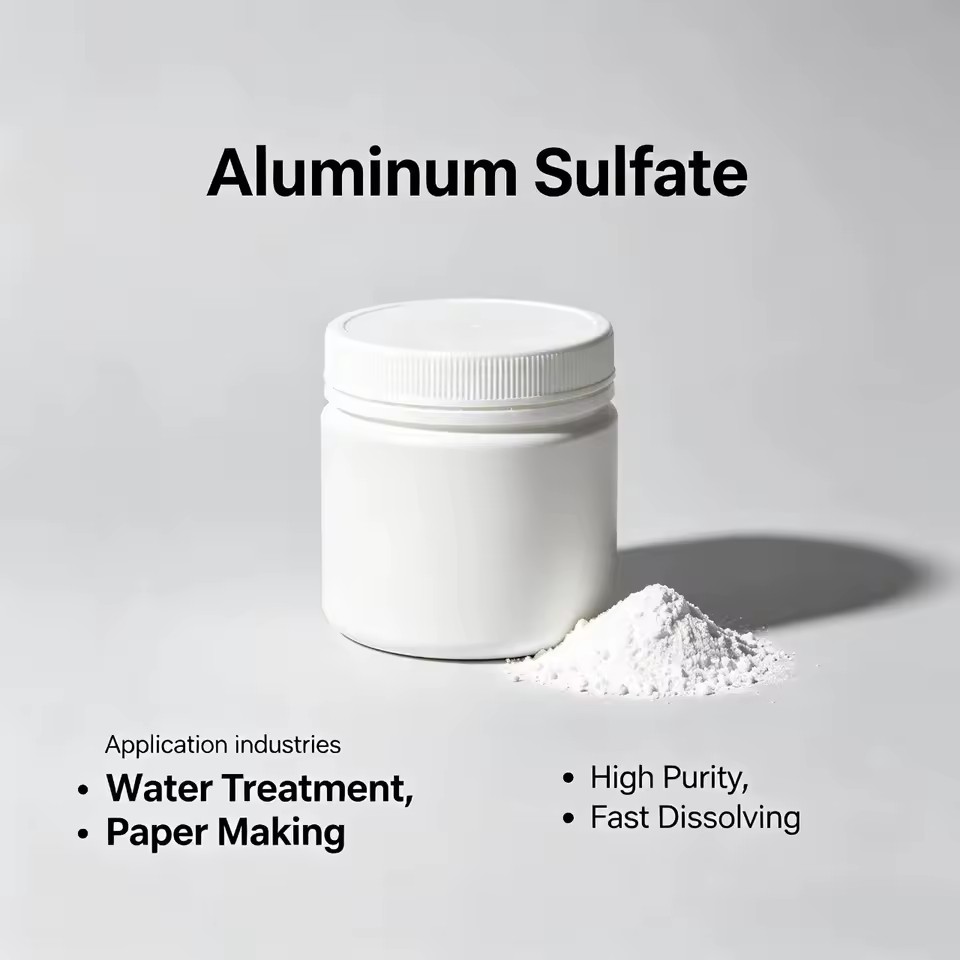 Industrial Chemical Raw Material 50kg Aluminum Sulfate Concrete Additive