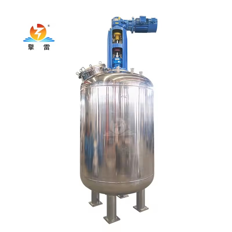 304/316L Stainless Steel Jacketed Reactor with Agitator for Chemical Synthesis