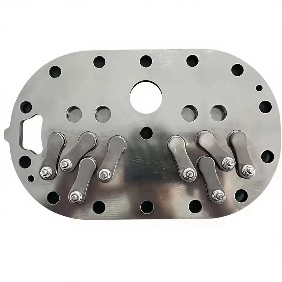 Customized Stainless Steel Valve Plate Assembly for 4 6F Series Refrigeration Compressor Spare Parts 82mm Cylinder