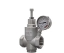 Stainless Steel 304/316 Manual Pressure Reducing Valve Integrated Pressure Gauge Accurate Control Low Temperature Water Oil Gas