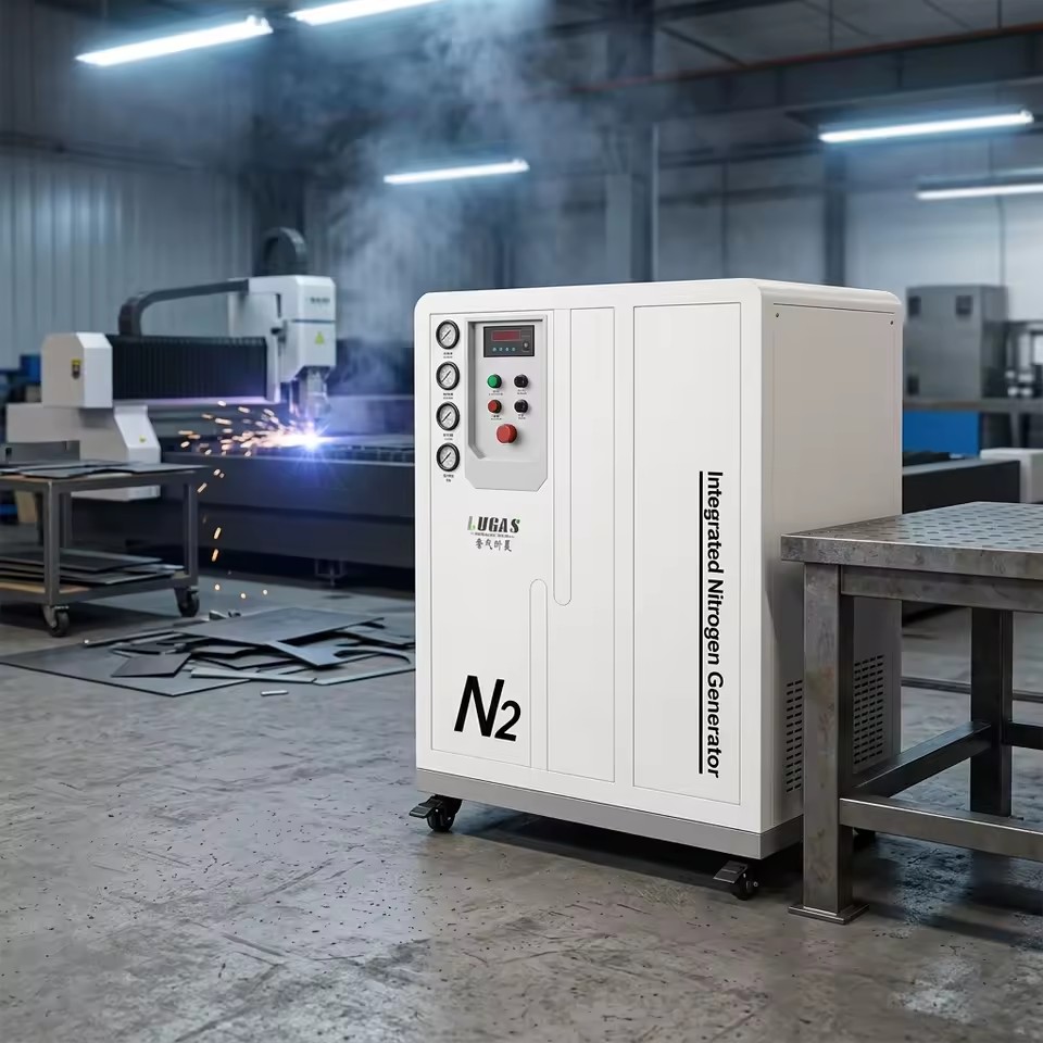 Skid-mountable Mini Nitrogen Generator, High-purity, Specially Designed for Laser Cutting, with CE Certification.