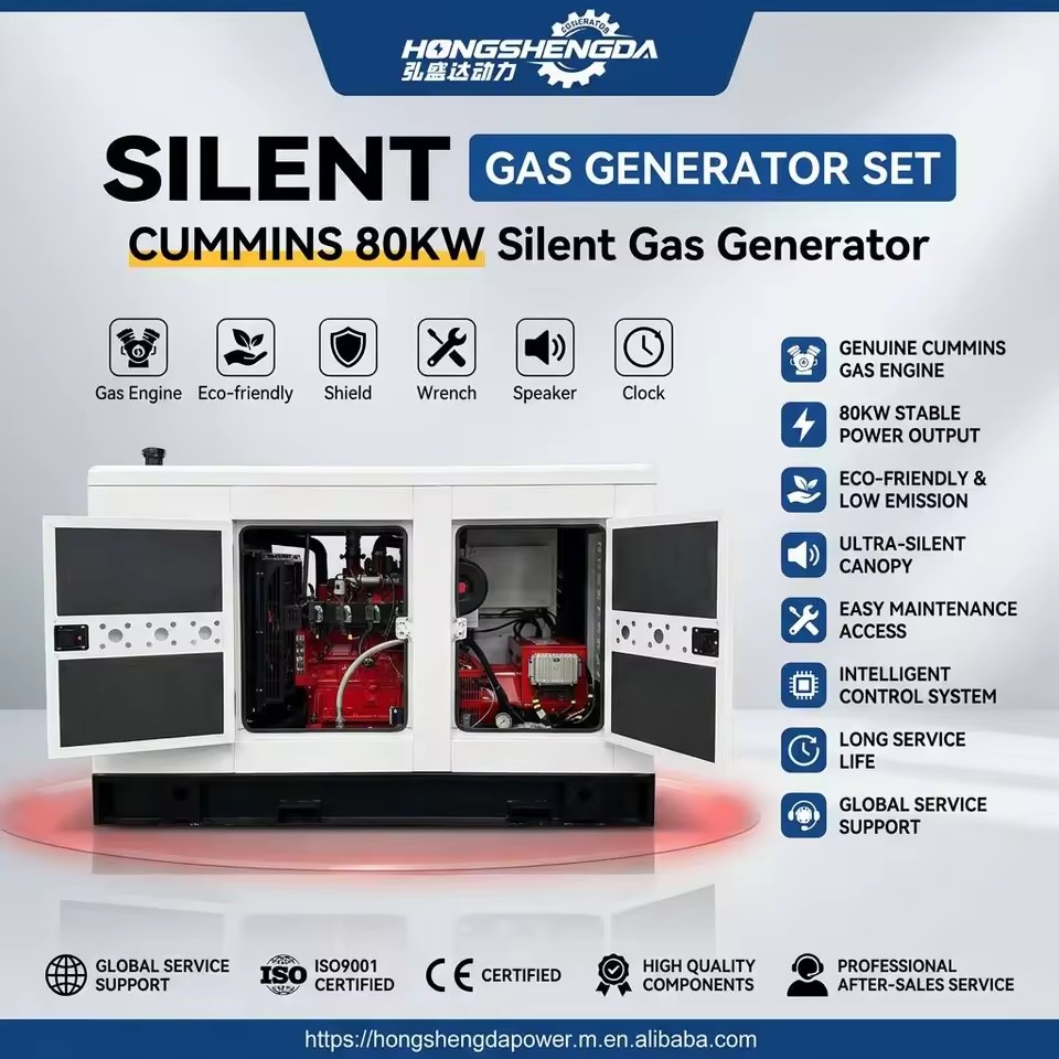 Silent Natural Gas Generator 30kVA-1MW Cumminss Engine LPG Power Plant 50kW-1000kW Industrial 3 Phase Best Price Reliable Genset