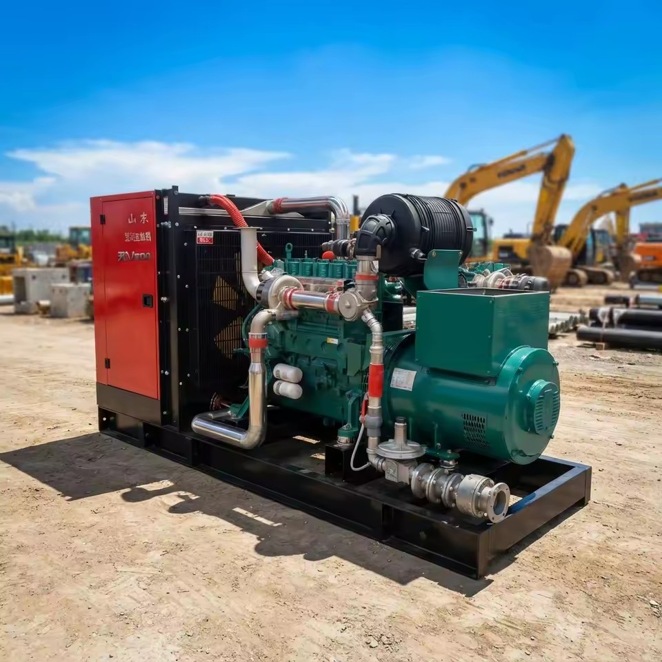 High Efficiency & Easy Operation Weichai WP12D260E30NG 200kW Gas Open Frame Gas Generator Set