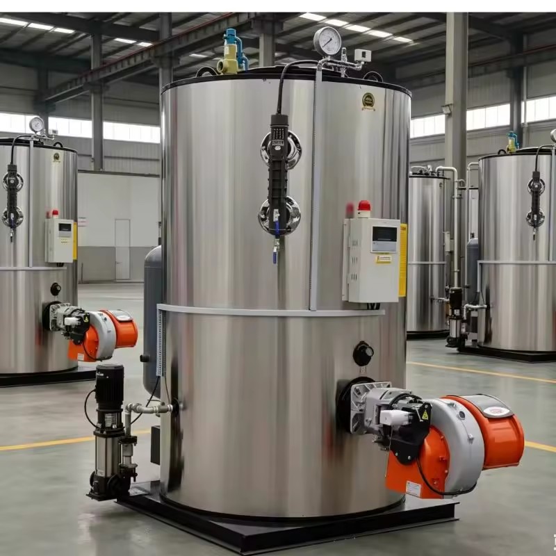 Vertical 150kg/h Dual Fuel Gas Oil Steam Generator 105kw Automatic Steam Boiler for Hotel and Commercial Laundry Service