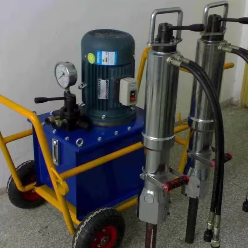 Ultra-Strong Hydraulic Rock Splitter Machine for Breaking Extra-Hard Rocks and Boulders
