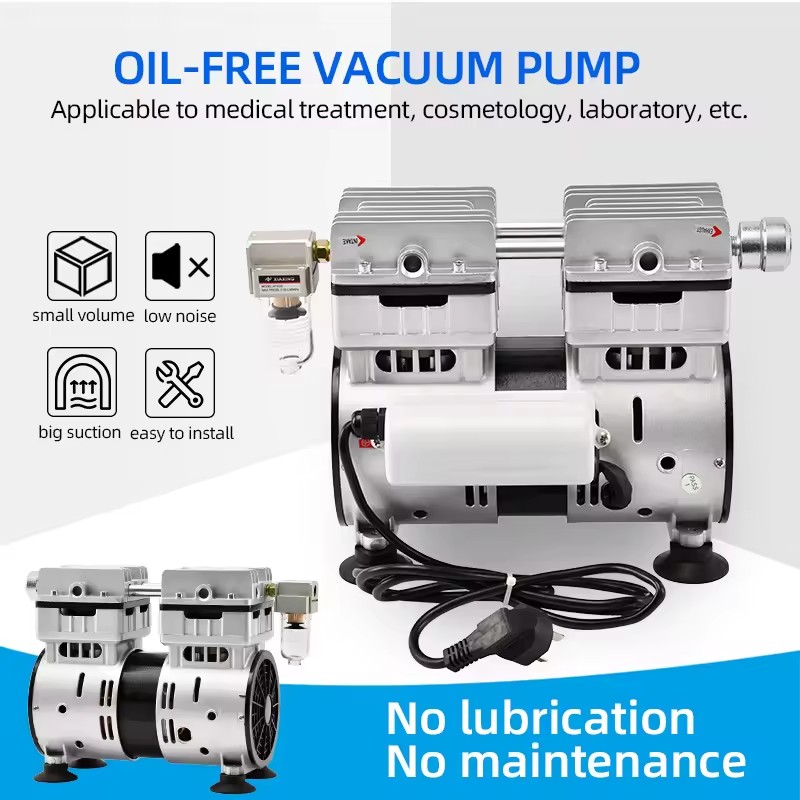 Energy Saving Oil Free Vacuum Pump 120V 220V Single Phase with Low Power Use for Laboratory Filtration and Environmental