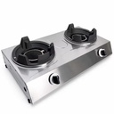Double Burner Infrared Gas Stove Honeycomb Ceramic Burner Stainless Steel Body Energy Saving Eco Friendly for Home Kitchen