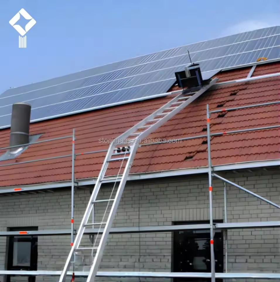 Photovoltaic Panel Lift Wire Rope Lift 4-25M Construction Elevator Ladder Hoists Lift Electric Steel Solar Panel Glass