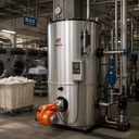 Industrial Use 200kg/h Diesel Oil Fired Steam Generator 140kw Vertical Once-Through Steam Boiler for Laundry and Textile