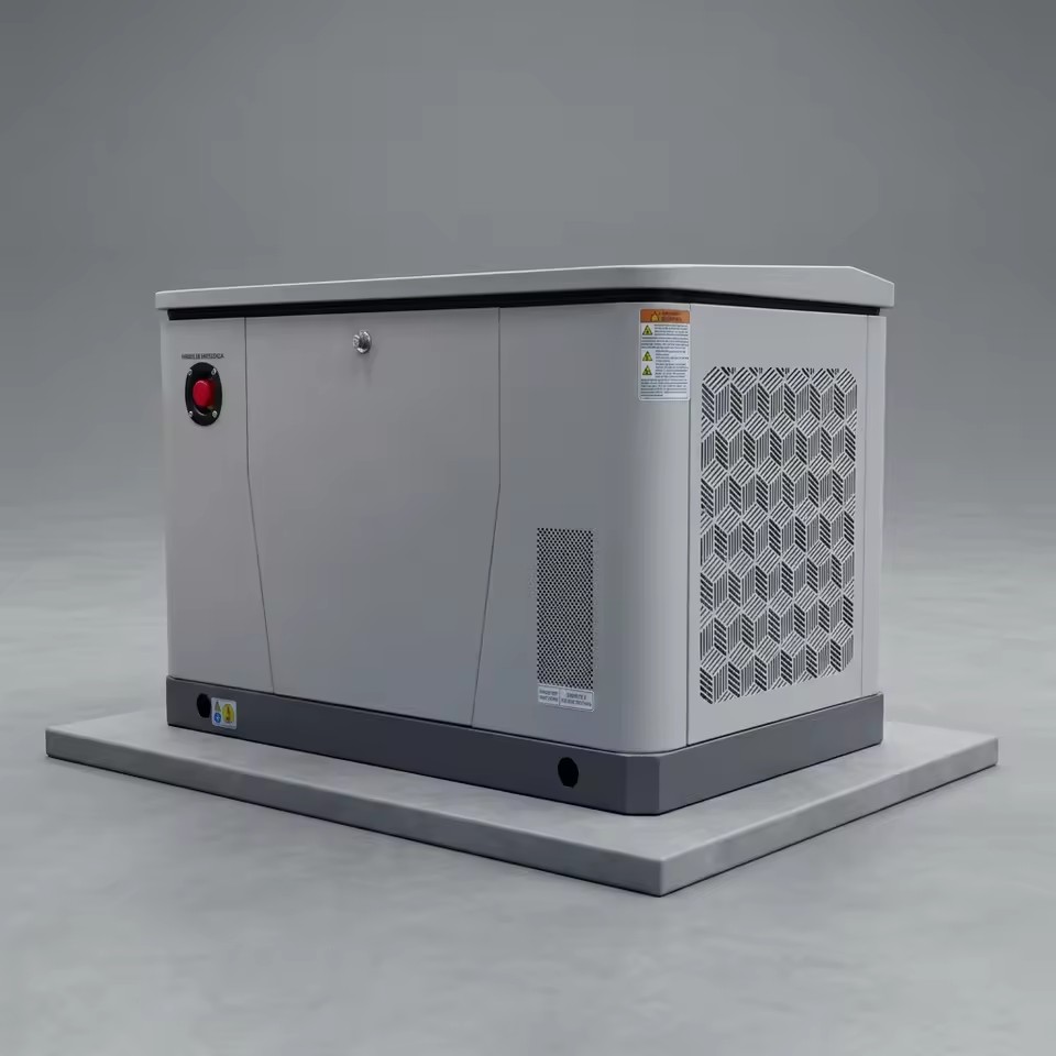 8kW Whole House Gas Generator Dual Fuel NG LPG Automatic Backup Easy Installation Raised Stand Roof Solution