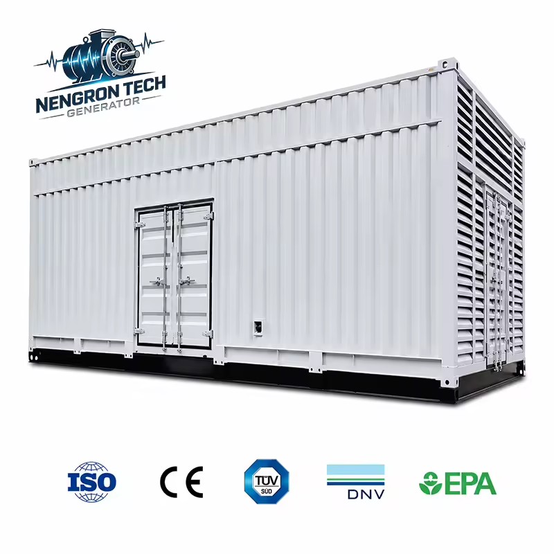 Containerized Natural Gas Generator Set 100kW 400kW 700kW Chongqing Cummins Power Low Noise Radiation-proof for Sale