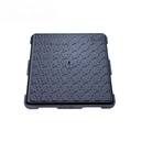 EN124 Ductile Iron Black Bitumen Coated Manhole Cover for Municipal Construction Welding 30-50 Year Longevity OEM Available