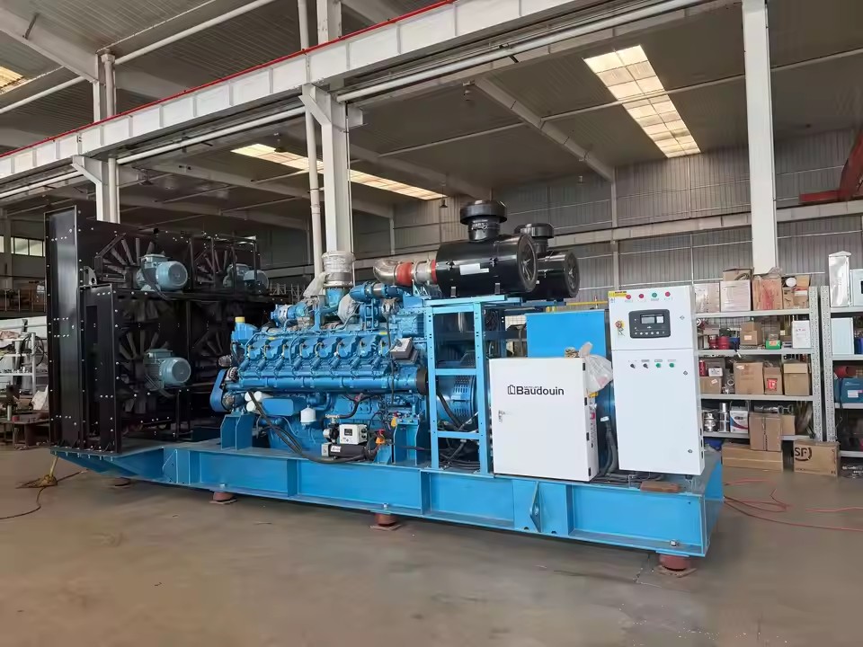 Natural Gas Generator Set Customized HM 1500kW Biogas 50/60 Hz Energy-Saving 85% Efficiency Turbine Auto Start IP23 Water Cooled