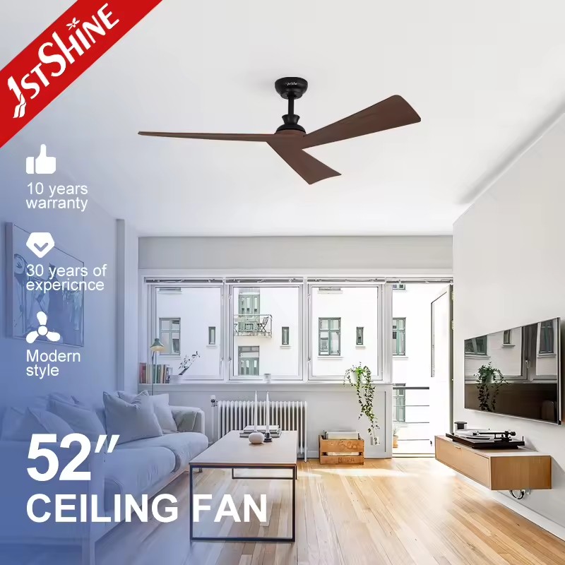 1stshine ABS Blade Manufactur Nordic Silent Motor Durable Quality Elegant Design Contemporary Style TUYA Wifi Ceiling Fan