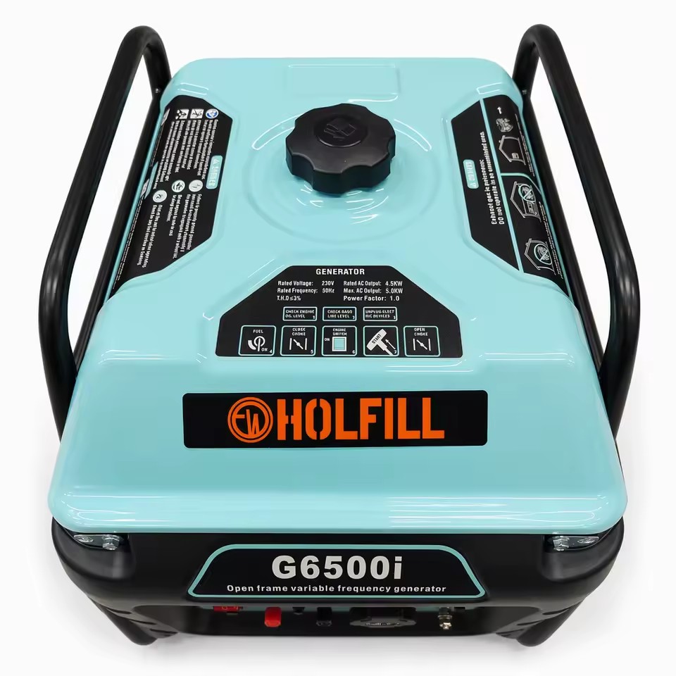 Dual Fuel Gas LPG 4-Stroke Open Frame Inverter Generator G6500i 240cc Portable Pure Sine Wave 12V DC Electric Start Outdoor