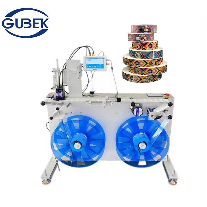 Hot Reel-to-Reel Label Rewinding Machine Aluminum Foil Slitter Rewinder Machine with Date Printer