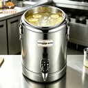 10-100L Stainless Steel Insulated Bucket Optional Tap Leak Proof Energy Saving for Commercial Use Iced Lemon Water Chocolate