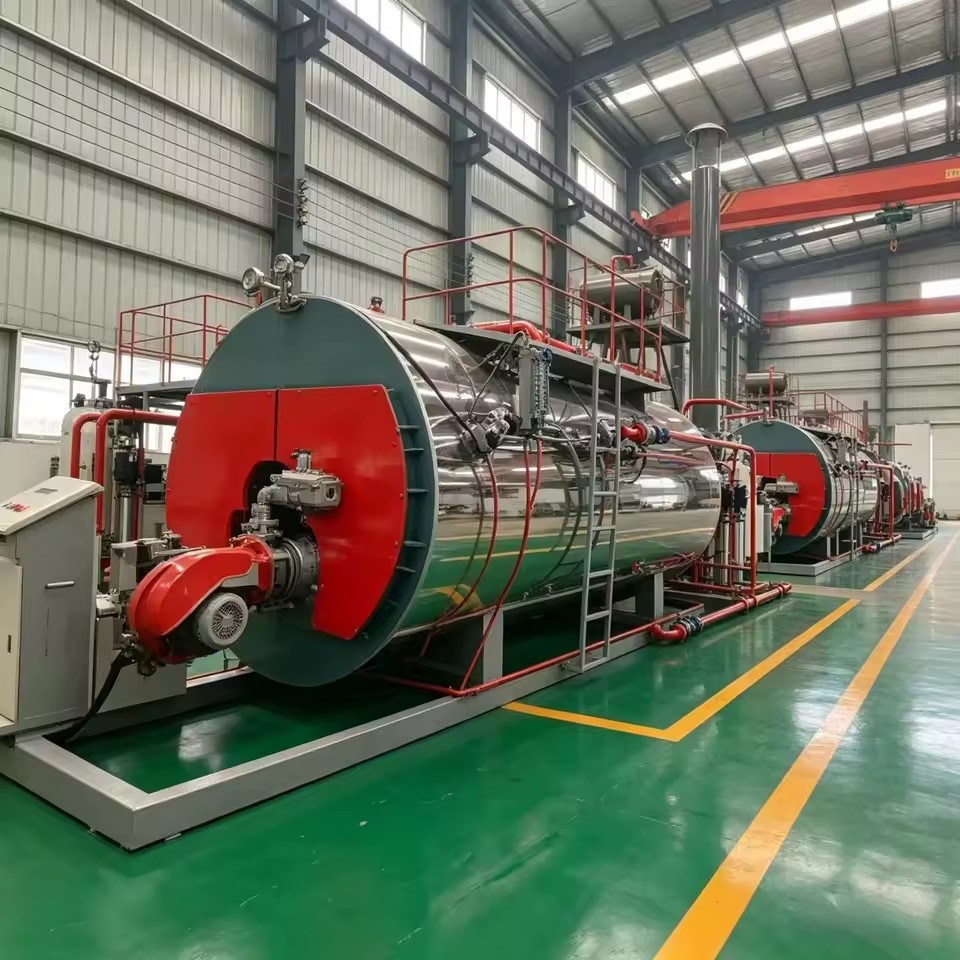 Automatic 1.5t/h Horizontal Natural Circulation Dual Fuel Gas Oil Steam Boiler 1MW Fully Integrated Industrial Steam Generator