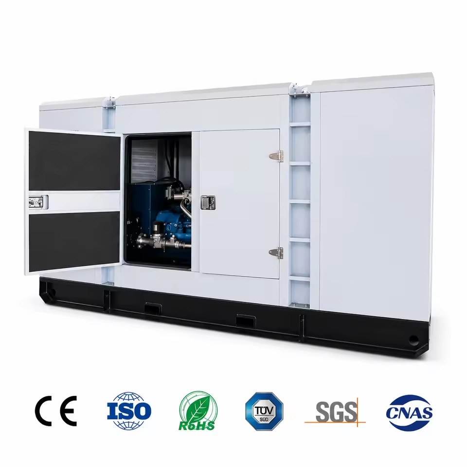 Low Noise Gas Generator Set Weichai Silent Gas Genset Customizable Control Cabinet for Logistics Park Continuous Power Supply