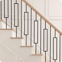 Wrought Iron Stair Railing Balusters Spindles Picket Stair Metal Industrial Stair Staircase Railing