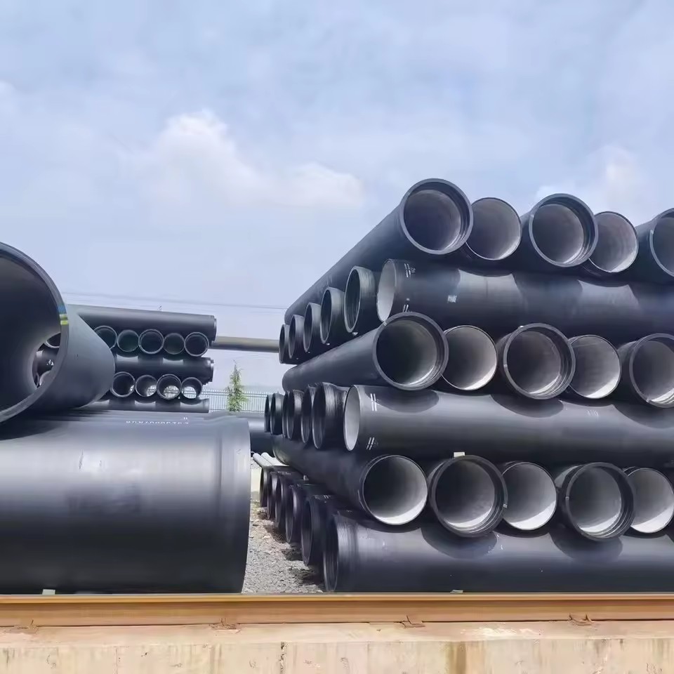 ISO2531 EN545 Different Thickness Products K9 Ductile Cast Iron Pipes Seamless Black Red Metal Pipe