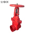PN16 CE Approved Grooved Ductile Iron OS&Y Rising Stem Manual Water Gate Valve