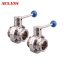 Wholesale Factory SS304/SS316 High Performance ANSI Sanitary Clamp Manual Butterfly Valve for Food Processing