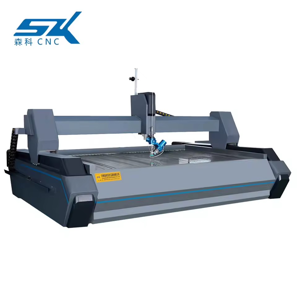 High Pressure 3020 4020 Three-axis Quartz Marble Tile Gantry Foam Glass Water Jet Cutter Cutting Machine