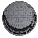 Factory Wholesale EN124 D400 Ductile Iron Black Durable Manhole Cover with Customized Size for Sale