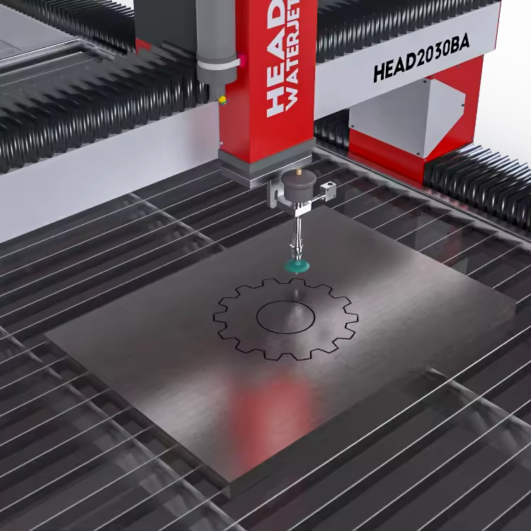 High Pressure 60000 psi Waterjet Water Metal Cutting Machine
