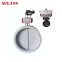 Factory AULANS Medium Temperature DN50-DN3200 High Pressure Electric Pneumatic Actuator Eccentric Butterfly