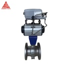 GS PQ340W Pneumatic Half Ball Valve Stainless Steel CF8M DN100 Flange Eccentric Hemispherical Valve