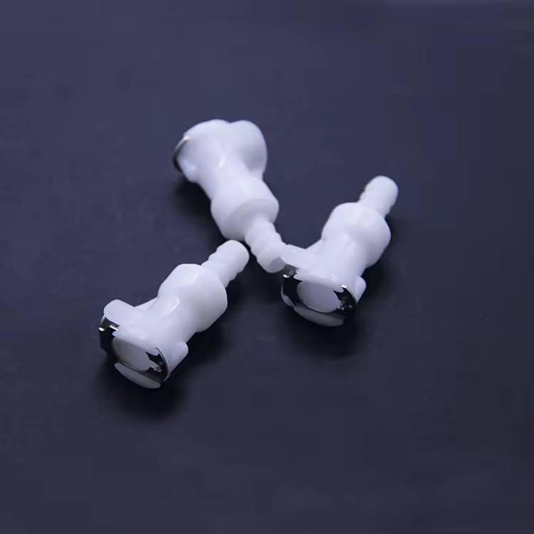 5/16" Plastic Quick Coupling Connector Body No Valve Inside Disconnection